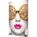 Graphic Vector Frame Edge R-03 Rectangle Fabric Poster Display