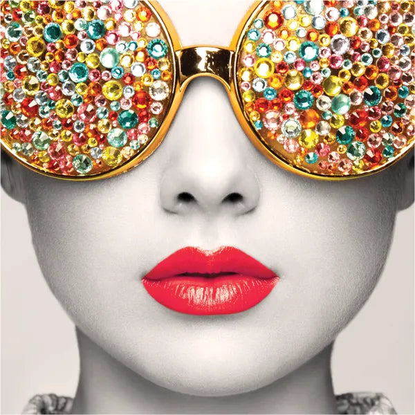 Graphic Vector Frame Edge S-01 Square Fabric Poster Display