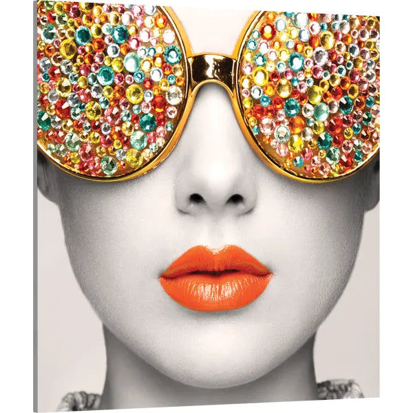 Graphic Vector Frame Edge S-02 Square Fabric Poster Display