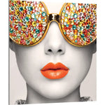 Graphic Vector Frame Edge S-02 Square Fabric Poster Display