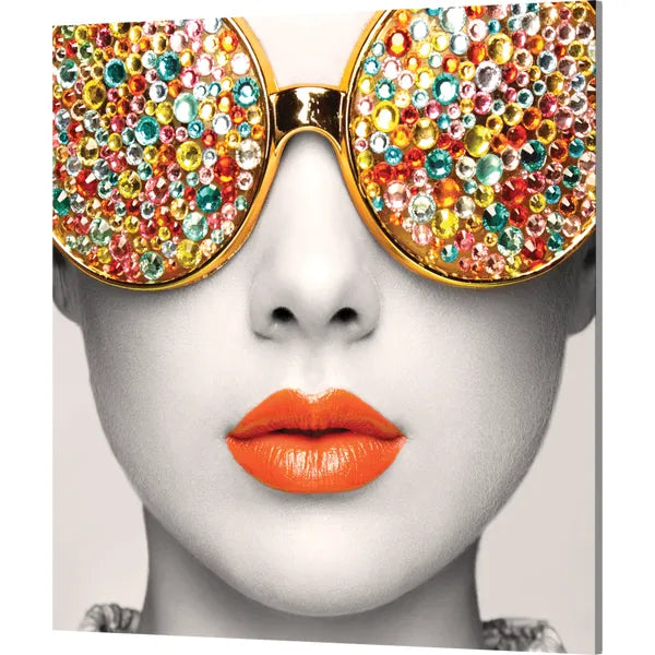 Graphic Vector Frame Edge S-02 Square Fabric Poster Display