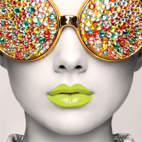 Graphic Vector Frame Edge S-03 Square Fabric Poster Display