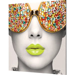 Graphic Vector Frame Edge S-03 Square Fabric Poster Display