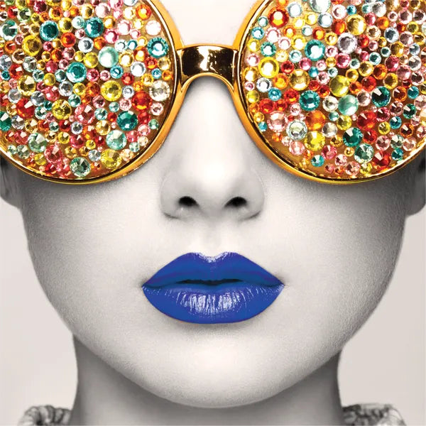 Graphic Vector Frame Edge S-04 Square Fabric Poster Display