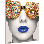 Graphic Vector Frame Edge S-04 Square Fabric Poster Display