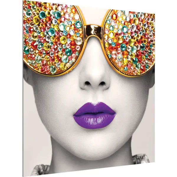 Graphic Vector Frame Edge S-05 Square Fabric Poster Display