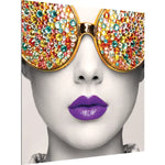 Graphic Vector Frame Edge S-05 Square Fabric Poster Display