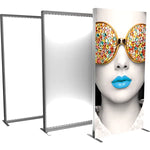 Back Options Vector Frame Light Box Rectangle 04 Fabric Banner Display