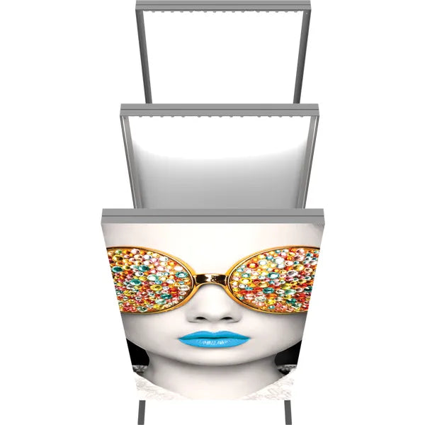 Back Options Vector Frame Light Box Rectangle 04 Fabric Banner Display