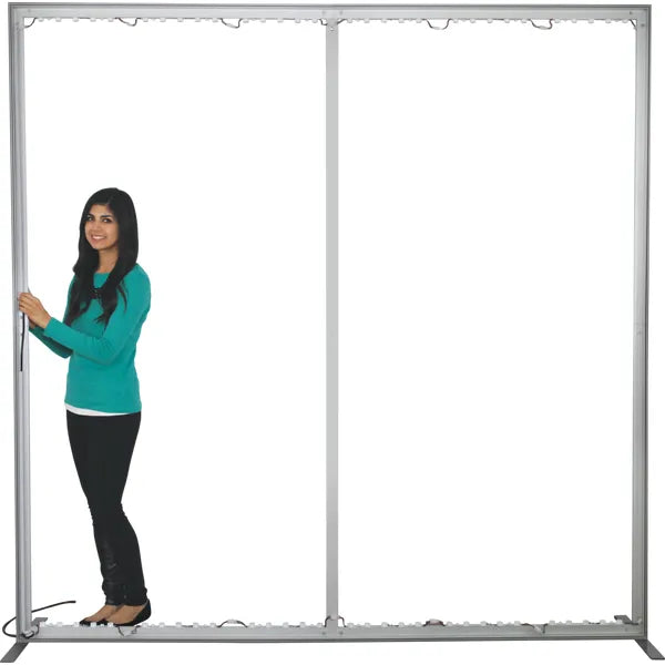 Back Options Vector Frame Light Box Rectangle 04 Fabric Banner Display