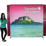 Back Options Vector Frame Light Box Rectangle 04 Fabric Banner Display