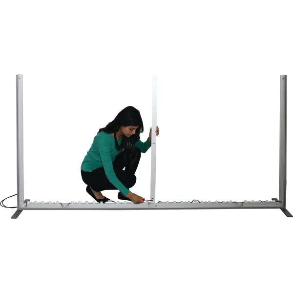 Back Options Vector Frame Light Box Rectangle 04 Fabric Banner Display