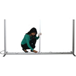 Back Options Vector Frame Light Box Rectangle 04 Fabric Banner Display