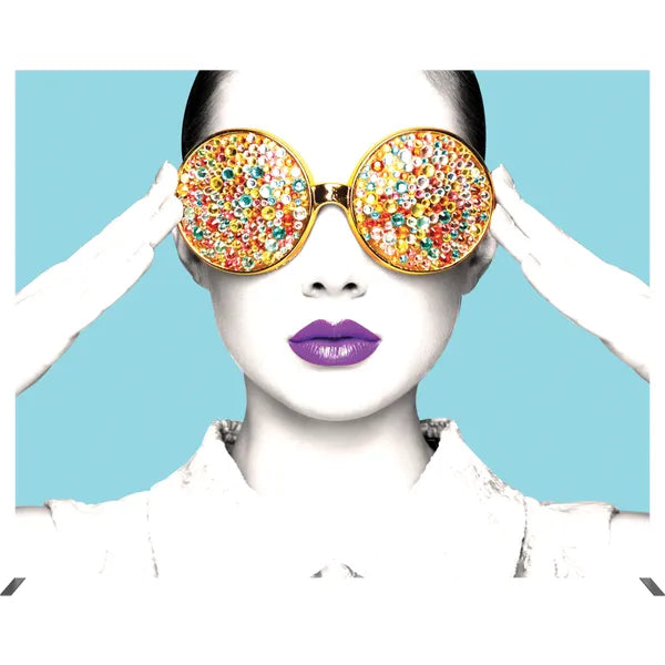 Back Options Vector Frame Light Box Rectangle 05 Fabric Banner Display