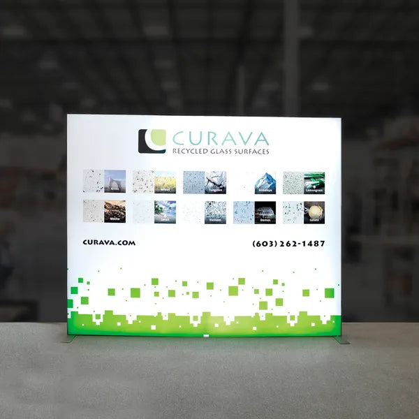 Back Options Vector Frame Light Box Rectangle 05 Fabric Banner Display