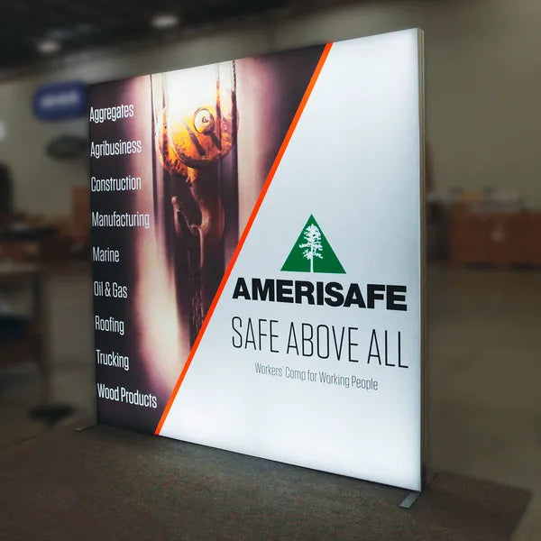 Back Options Vector Frame Light Box Square 04 Fabric Banner Display