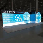 Back Options Vector Frame Light Box Rectangle 07 Fabric Banner Display