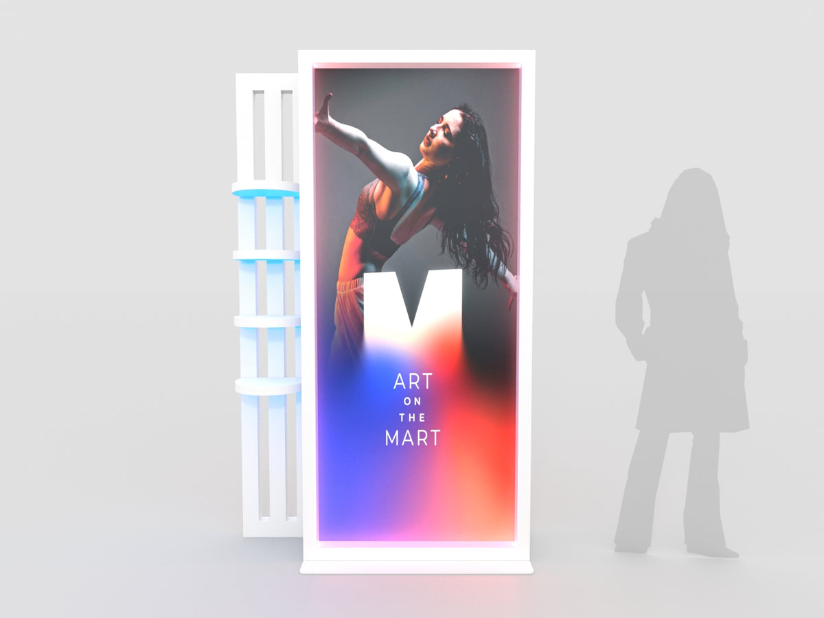 MOD-1649 Lightbox w/ Shelves