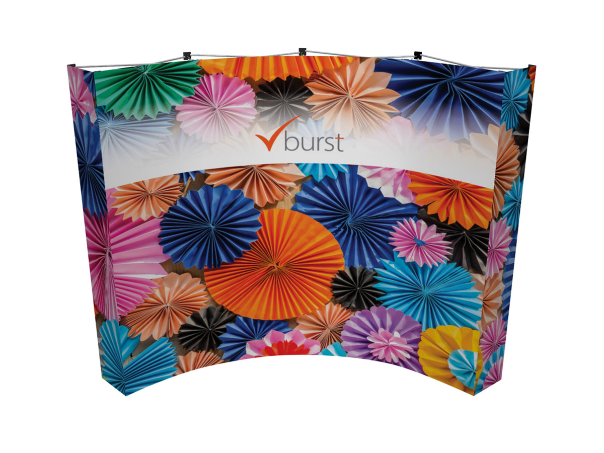 V-Burst 10 ft. Curved Fabric Pop-up