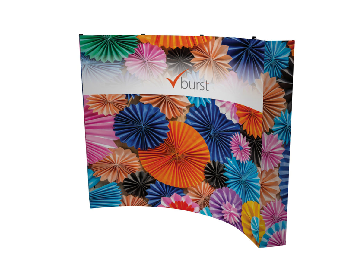 V-Burst 10 ft. Curved Fabric Pop-up