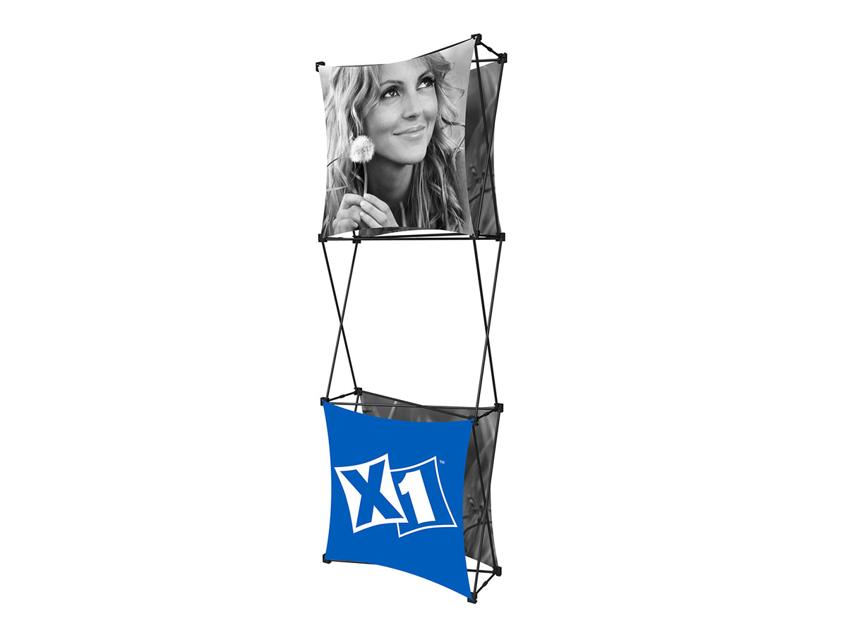 X1 2.5 ft. -- 1x3 J Fabric Pop-Up Display
