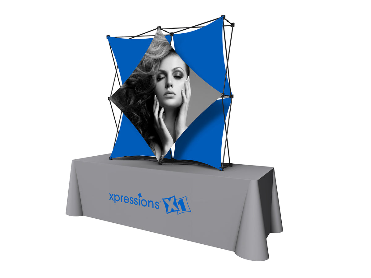 X1m 5 ft. -- 2x2 A Fabric Table Top Pop-Up Display