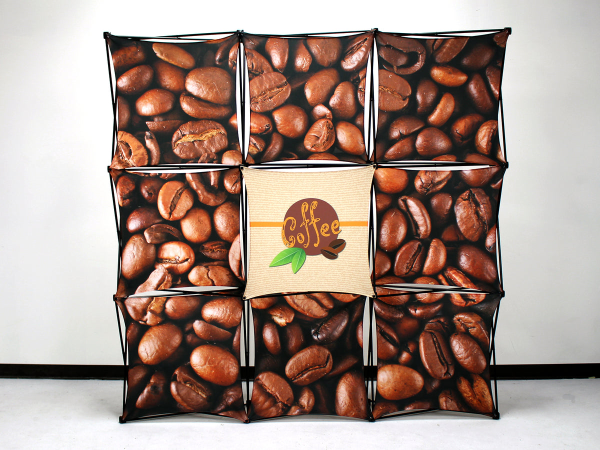 X1 8 ft. -- 3x3 Q Fabric Pop-Up Display