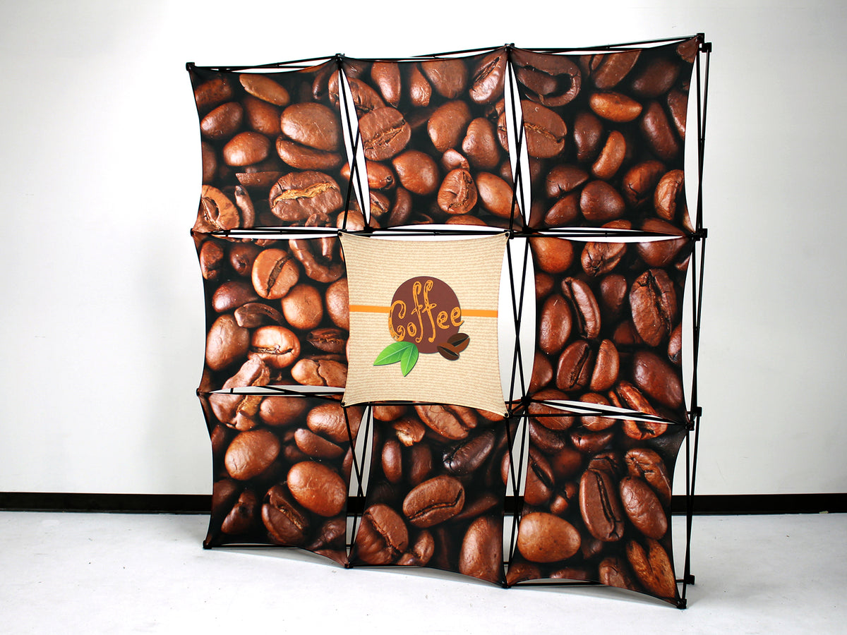 X1 8 ft. -- 3x3 Q Fabric Pop-Up Display