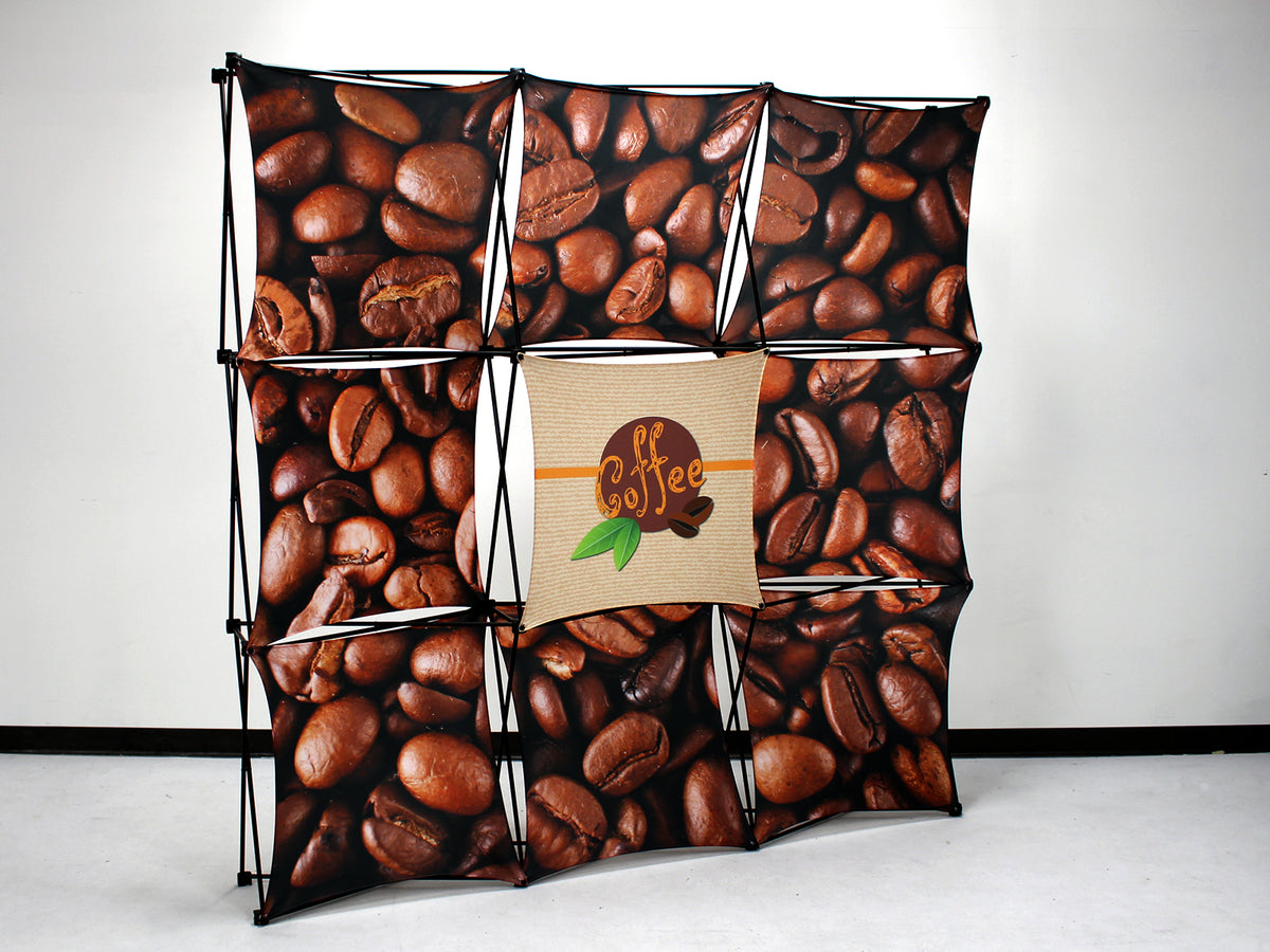 X1 8 ft. -- 3x3 Q Fabric Pop-Up Display
