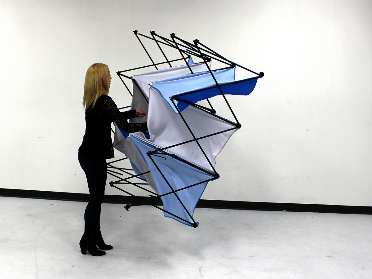 X1 8 ft. -- 3x3 Q Fabric Pop-Up Display