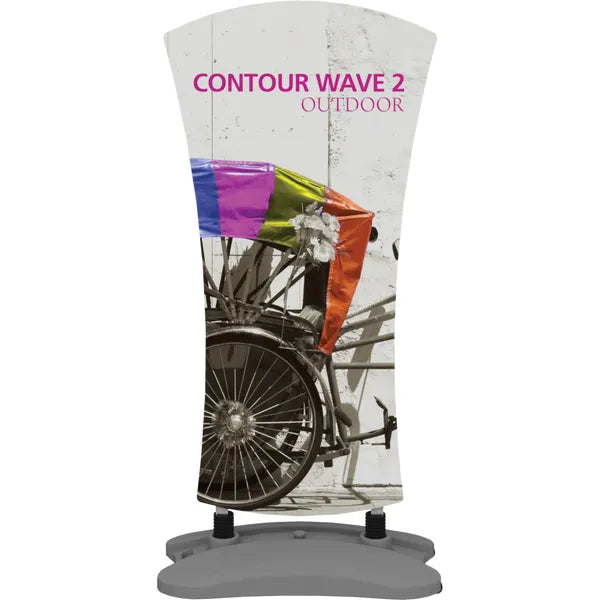CONTOUR OUTDOOR SIGN WAVE 2 - WATER BASE