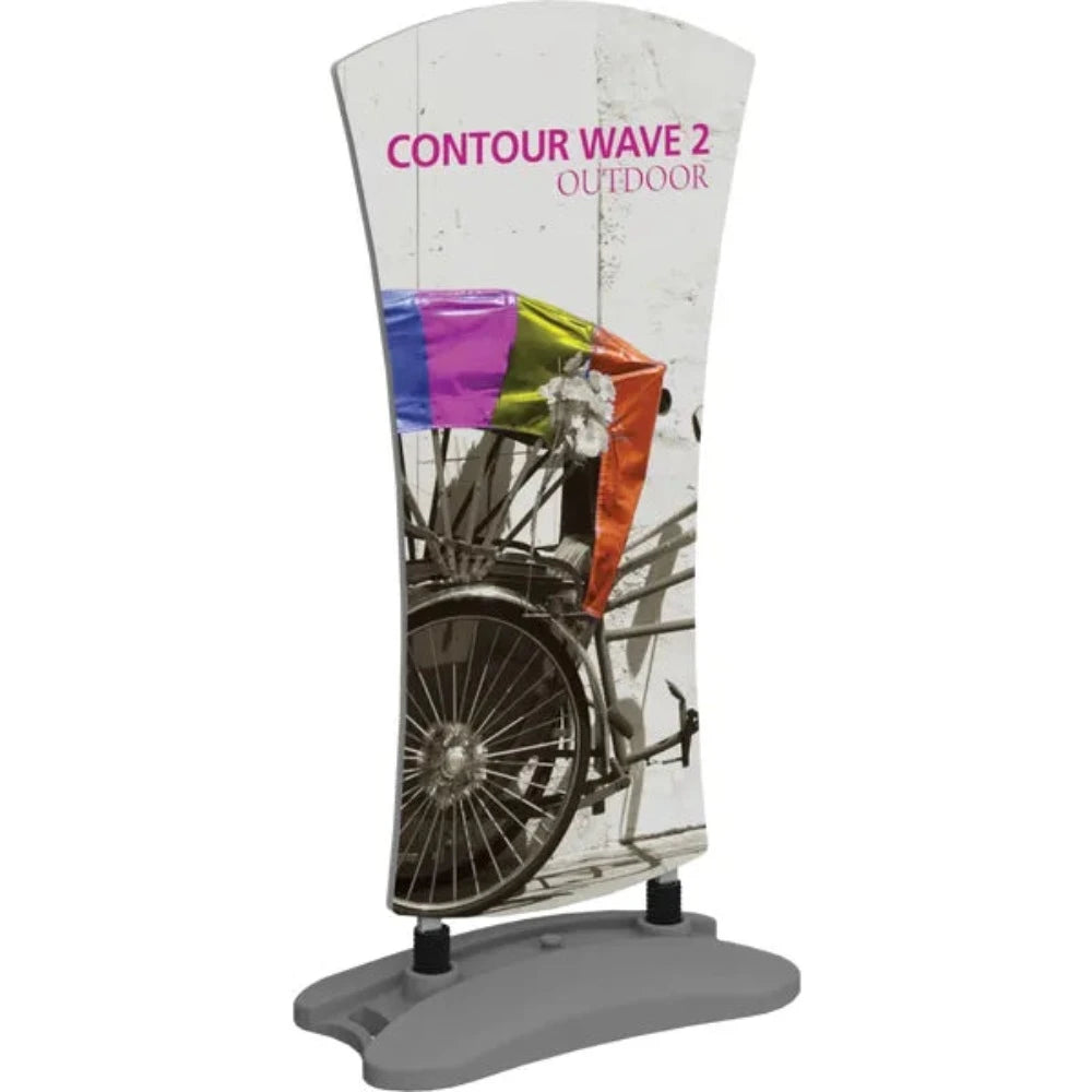 CONTOUR OUTDOOR SIGN WAVE 2 - WATER BASE