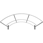 Formulate Master 10ft Horizontal Curve 10ft Tall Fabric Backwall