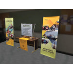 Hopup 2.5ft Straight Tabletop Tension Fabric Display