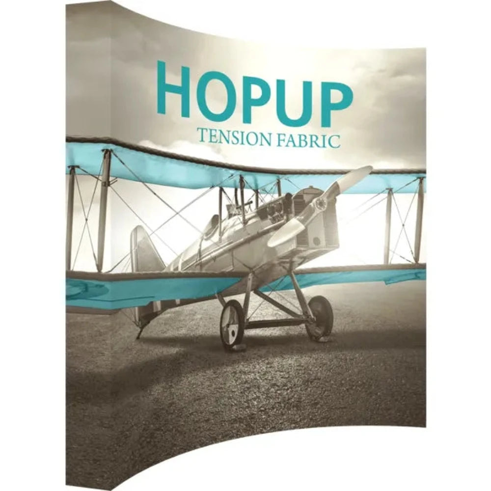 HOPUP 10FT CURVED EXTRA TALL TENSION FABRIC DISPLAY