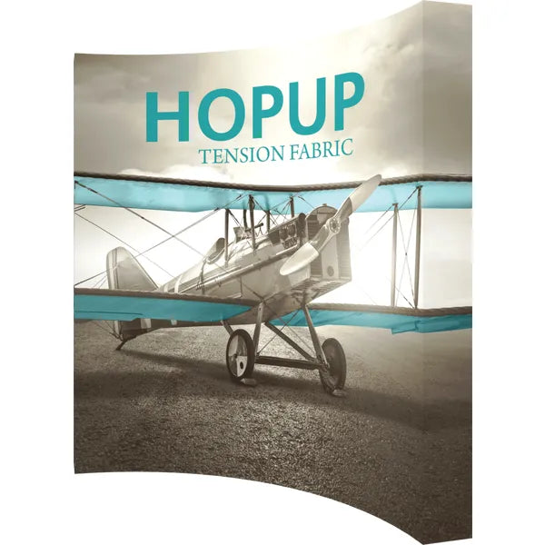 HOPUP 10FT CURVED EXTRA TALL TENSION FABRIC DISPLAY