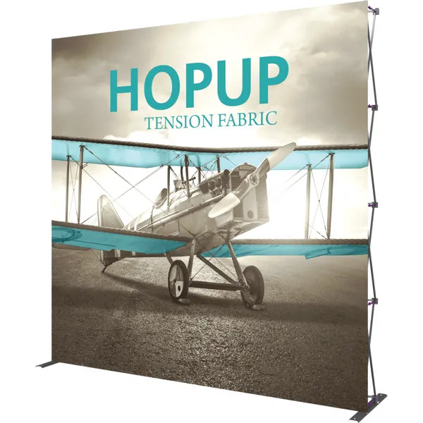 HOPUP 10FT STRAIGHT EXTRA TALL TENSION FABRIC DISPLAY