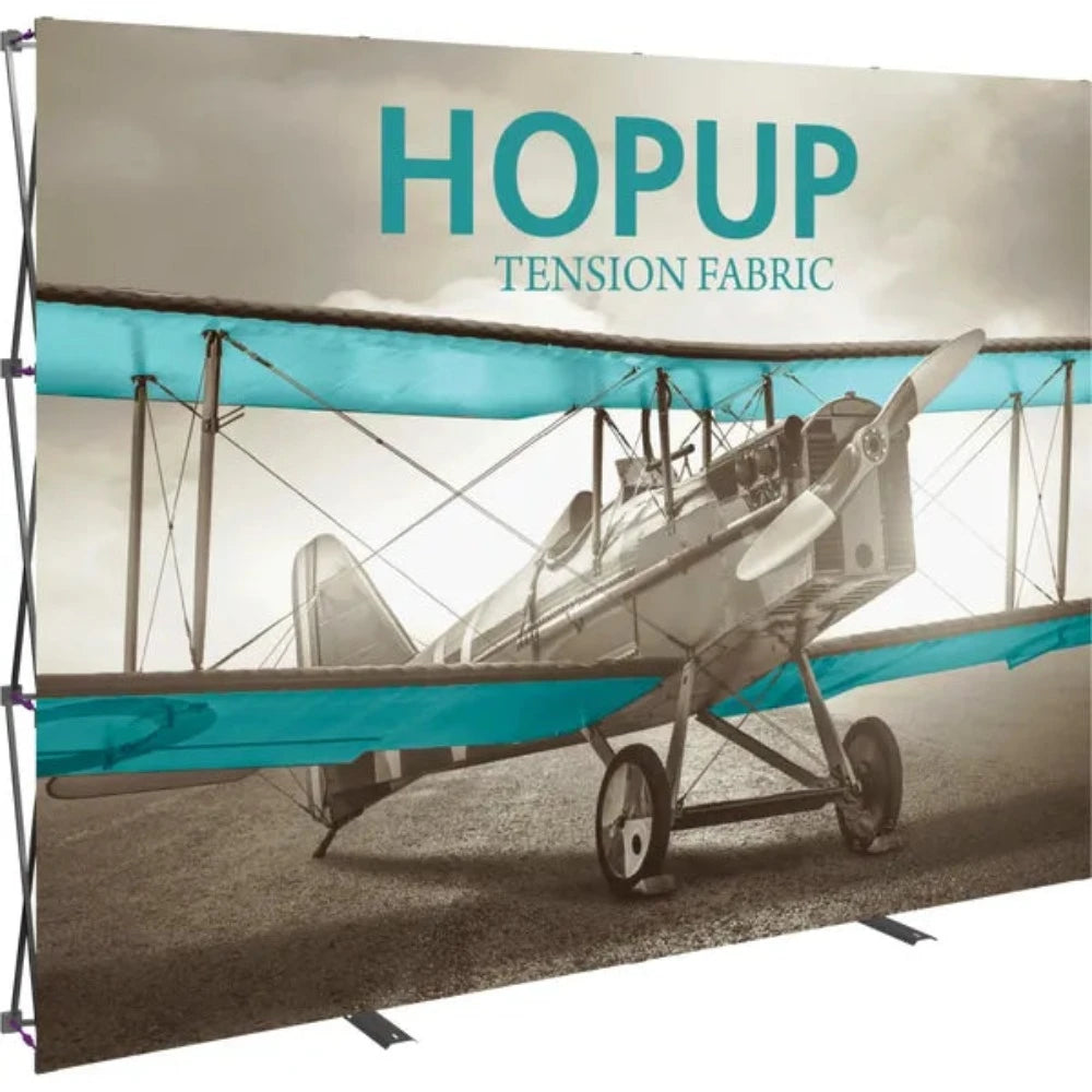 HOPUP 10FT STRAIGHT FULL HEIGHT TENSION FABRIC DISPLAY