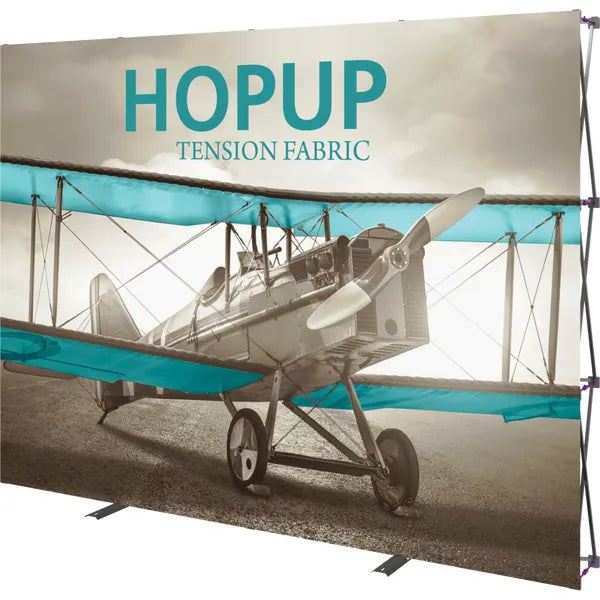 HOPUP 10FT STRAIGHT FULL HEIGHT TENSION FABRIC DISPLAY