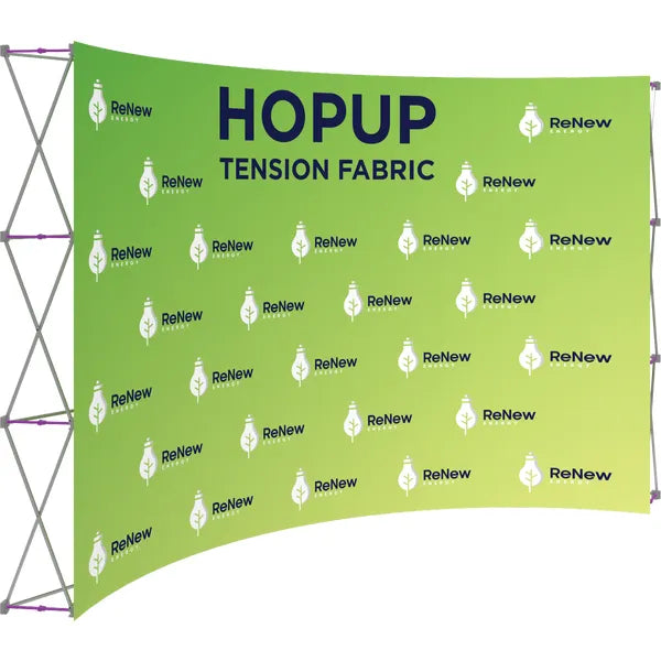Graphics Hopup 13ft Curved Full Height Tension Fabric Display