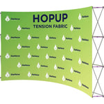 Hopup 13ft Curved Full Height Tension Fabric Display