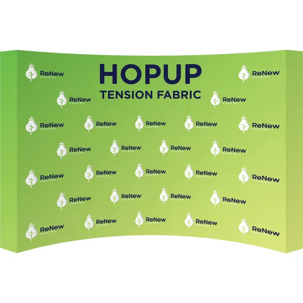 Graphics Hopup 13ft Curved Full Height Tension Fabric Display