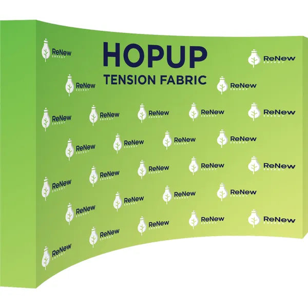 Graphics Hopup 13ft Curved Full Height Tension Fabric Display