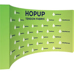 Hopup 15ft Curved Full Height Tension Fabric Display