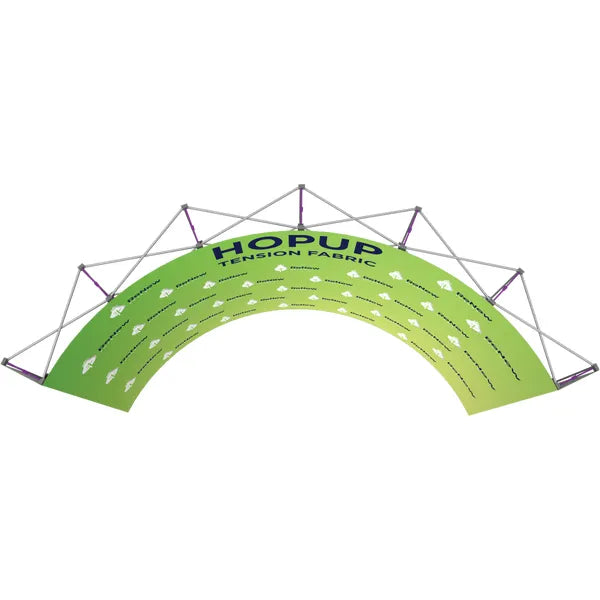 Hopup 15ft Curved Full Height Tension Fabric Display