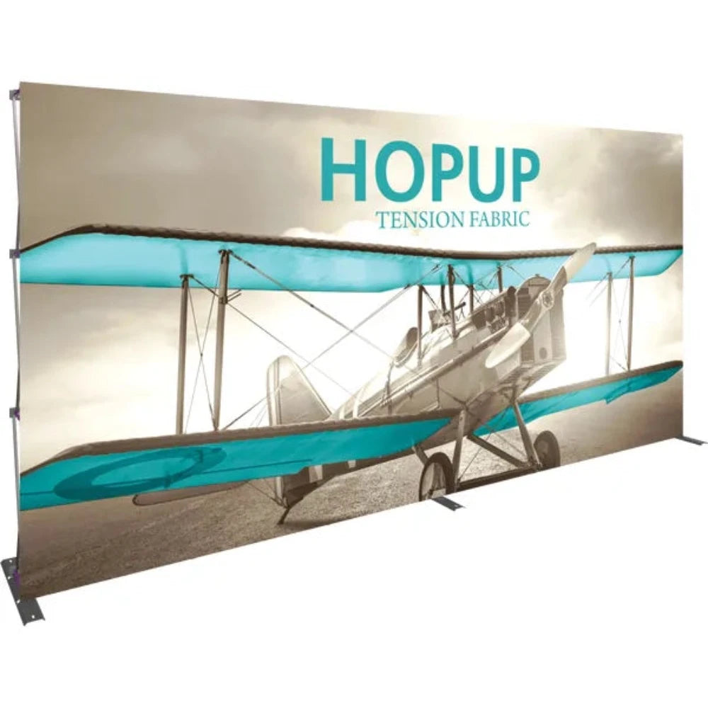 HOPUP 15FT STRAIGHT FULL HEIGHT TENSION FABRIC DISPLAY