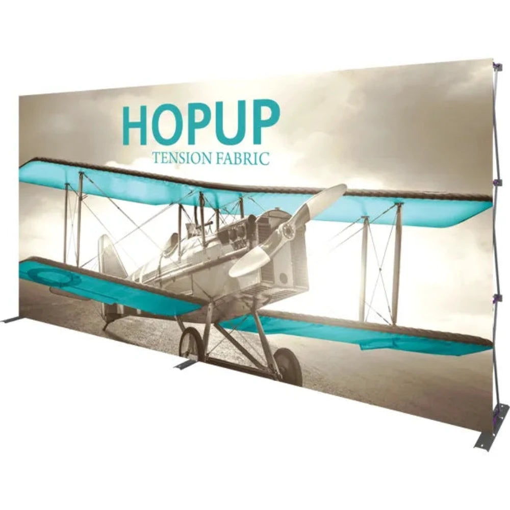 HOPUP 15FT STRAIGHT FULL HEIGHT TENSION FABRIC DISPLAY