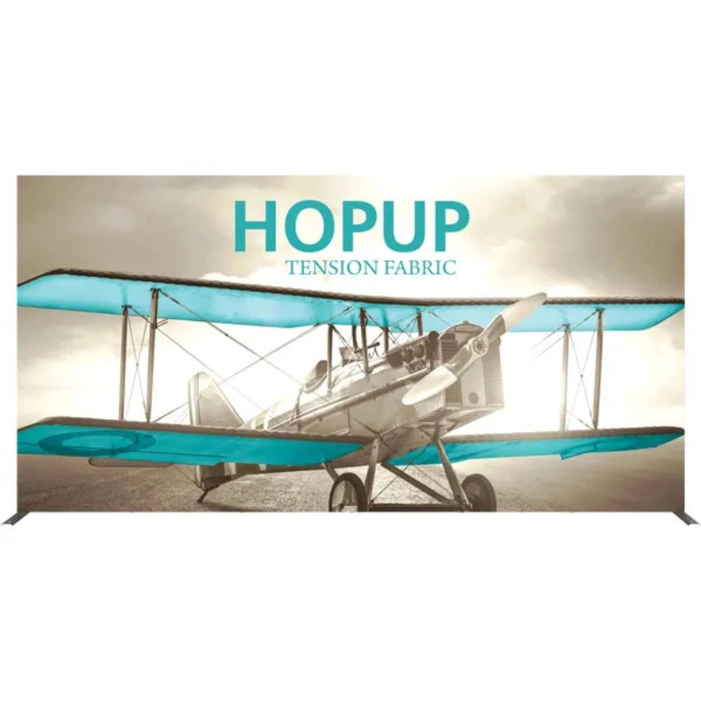 HOPUP 15FT STRAIGHT FULL HEIGHT TENSION FABRIC DISPLAY