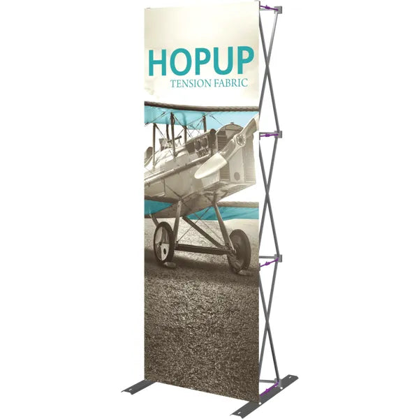 HOPUP 2.5FT STRAIGHT FULL HEIGHT TENSION FABRIC DISPLAY