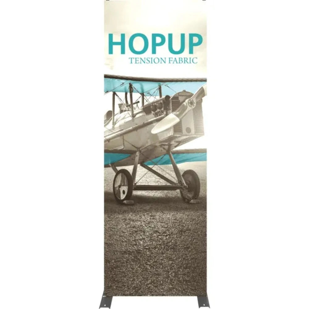 HOPUP 2.5FT STRAIGHT FULL HEIGHT TENSION FABRIC DISPLAY